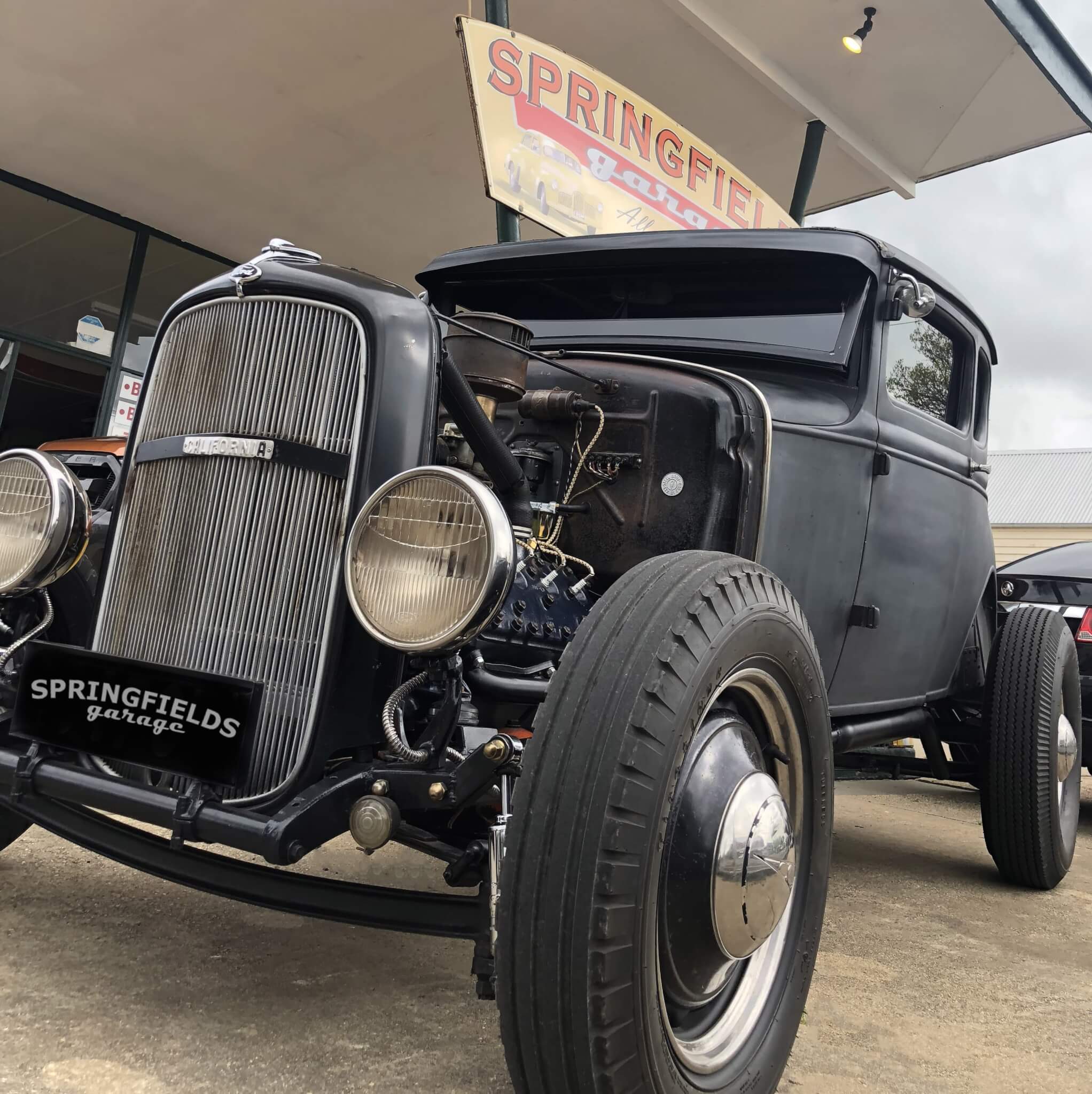 Classic Car at Springfields Garage Ballan